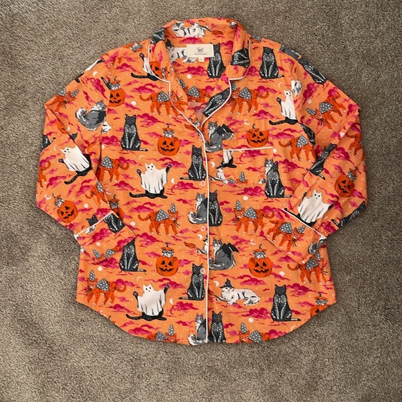 Printfresh Limited Edition Halloween Cat pajama set Size Medium - Picture 4 of 11